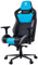 ELITE Profi Gaming Stuhl Mercenary | Ergonomischer Bürostuhl - 150 kg Belastbarkeit - Schreibtischstuhl - Chefsessel - Sessel - Racing Gamingstuhl - Drehstuhl - Kunstleder (Schwarz/Grau/Blau)