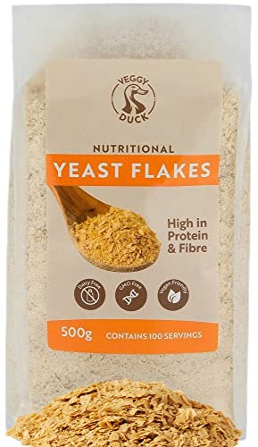 Veggy Duck - Nährhefe Flocken - Nutritional Yeast Flakes (500g) - Natürlich | Gentechnikfrei | Veganfreundlich | Veganer Käseersatz
