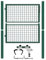 Lospitch Gartentor, 100 × 100 cm Grün Gartentür, Hoftor mit Schloss, Türklinke und Schlüssel, robust und langlebig,Zauntür für Garten Tor Gartenpforte Gitterzaun