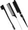 Edges Brush, 3 Stück Sleek Bun Bürste Für Sleek Zopf, Witbicg Teasing Brush Haarbürste Borstenkamm Baby Hair Brush Toupierbürste Babyhaare Geeignet Für Friseur Dame Baby Kind (Schwarz)
