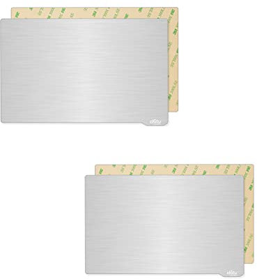3D Harz Magnetische Flexible Stahlplatte Flex Bed 2Pcs, Federstahlblech für Anycubic Photon/Photon S/Photon Mono/Photon Mono SE/Qidi Shadow 5.5S SLA 3D Drucker 135x80mm (135x80mm, 2)