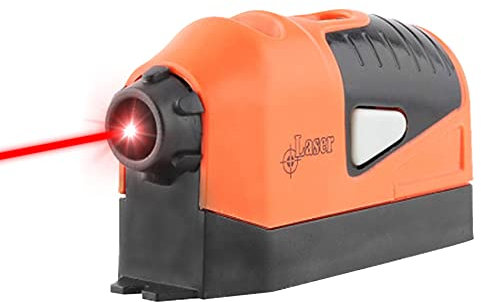 Baceyong Livella laser rossa autolivellante, strumento di misura verticale, linea retta, livella a bolla di livellamento, guida a raggi infrarossi, laser a infrarossi, marcatore per pavimenti da