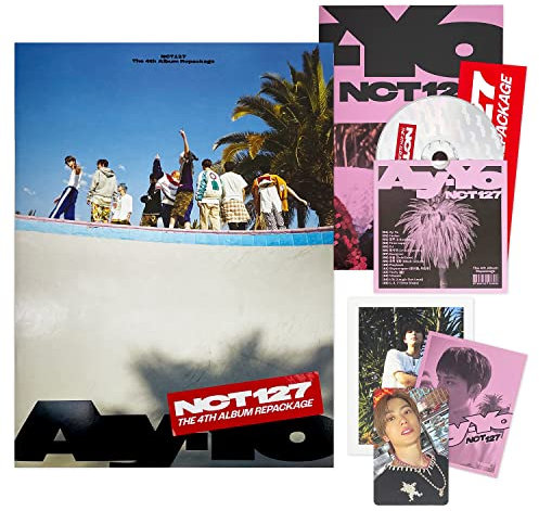 NCT 127 - 4th Album Repackage [Ay-Yo] (A Ver.) CD-R + Photo Book + Postcard + Folded Poster + Sticker + LOGO Sticker + Photo Card + Poster + 2 Pin Button Badges + 4 Extra Photocards