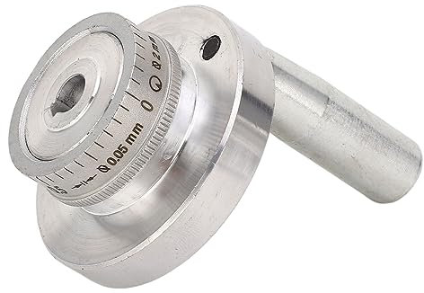 Pyhodi 58 mm Metall-Mini-Handrad, Schaft der Tischsäge, Bohrmaschine, Drehmaschine, CNC, runde Handradkurbel mit Set Schrauben und drehbarem Griff für Fräsmaschinen, Drehmaschinen, Schleifmaschinen