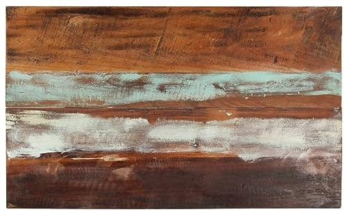 ZEYUAN Tischplatte, Arbeitsplatte, Holzplatte, Schreibtischplatte, Waschtischplatte, Küchenarbeitsplatte, Rechteckig 60x100 cm 25-27 mm Altholz Massiv