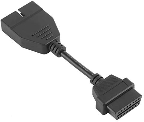Leapiture Adaptador Profesional De 12 Pines Macho A OBD1 OBD2 16 Pines Hembra Cable Conector De Diagnóstico Automático Compatible con Herramienta De Vehículos