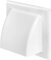 AirTech-UK Cowl Gravity Flap Wall | Non-Return Valve Cowl Duct Cover Air Vent White-150mm
