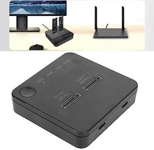 M.2 - Duplicador de SSD M.2 SATA de 2 bahías para clonación de Doble bahía de Alta 1 Gbps, clon offlin de Alta Velocidad para 2230 22242 2260 2280 22110 (No es un Disco Duro)