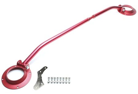 TA Technix Domstrebe verstellbar aus Aluminium für die Vorderachse in der Farbe rot, eintragungsfrei, Art.-Nr. EVODSVOG3R
