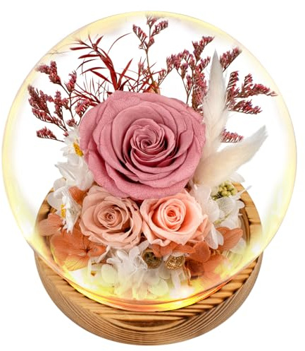 Flowers, Roses, Gift - Fresh Flowers Bouquet & Preserved Flowers Roses for Home Decor - Flowers for Delivery to Show Love - Ideal Flowers Birthday Gift for Women, Unique for Mother's Day & Christmas