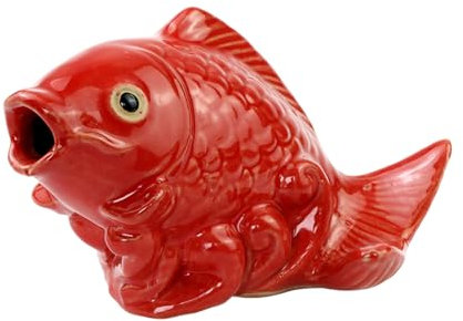 jyibinee Kleine WC-Schraubenabdeckung Fisch Bonsai Dekoration Keramik Bolzen Badezimmer Deko für Bodenform Figur Steingarten Landschaft B