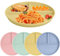 Taasmoog 4Pcs Dinner Plates, Divided Dinner Plates, Reusable Divided Plate Set, Plates Microwave and Dishwasher Safe Dishes for Adult Children Kids