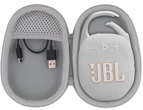 co2CREA Dur Étui de Voyage Rigide Housse Cas pour JBL Clip 5 Enceinte Bluetooth Portable(boîte Seule)