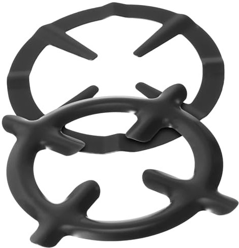 Hoement 2pcs Gas Stove Pot Stand Coffee Pot Holder Non-skid Base Kitchen Wok Rack for Gas Stove Use for Household