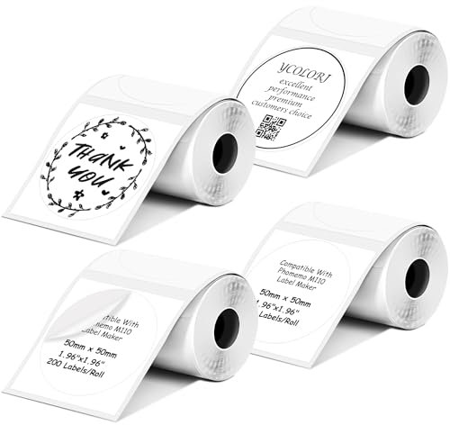 Thermal Labels Compatible With Phomemo M110/M221/M220/M120/M200 Label Printer,1.97x1.18(50x30mm), 230 Labels/Roll, Black on White