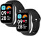 WD&CD 2 Pezzi Cinturino Compatibile per Xiaomi Redmi Watch 3 Active Nero+Nero, Braccialetto di Ricambio Silicone Sportivo Cinturino