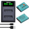 Hisewen Li-90B Li-92B DB-110 Battery (2 Pack) and Charger for Olympus Tough TG-7, TG-6, TG-5, TG-Tracker, SP-100 IHS, Tough TG-1 iHS, TG-2 iHS, TG-3, TG-4, SH50 iHS, SH60, for Ricoh GR III, GR IIIx