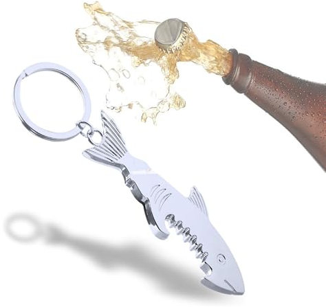 Dosenöffner, Shark Bieröffner Keychain Pendant, Flaschenöffner Lustig Valentinstaggeschenk, Flaschenöffner Rohling, Bieröffner lustig für Schraubgläser, Einmachgläser, Schraubverschlüsse