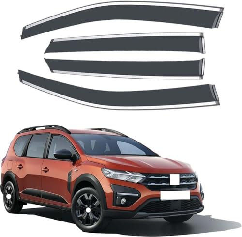 TORTES Autofenster Regenabweiser Windabweiser für Dacia Jogger 2022-2023 Fenstervisiere Langlebiger Auto Zubehör Embellecedores y Integrierte Deflektoren