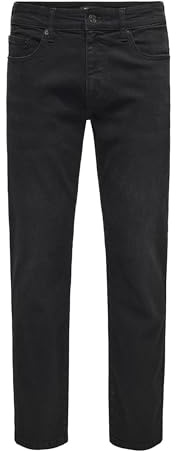 Only & Sons Herren Onsweft Regular Black 8638 Mat DNM Noos Onsweft Regular Black 8638 Mat DNM Noos