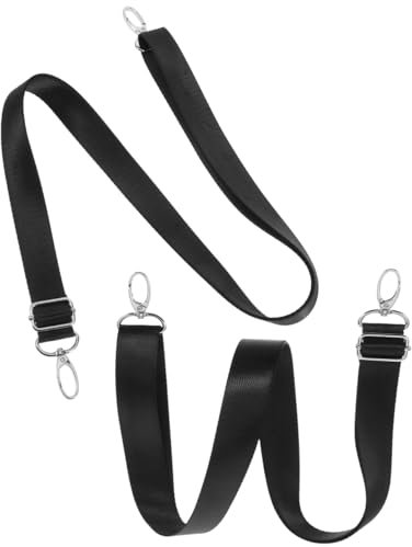 2 Stück verstellbare elastische Gurte für Pferdedecke mit doppeltem drehbarem Karabiner, Ersatzriemen für Pferdedecken, Schwarz, 150 cm