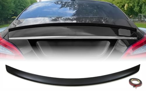 Mptuned Heckspoiler Kofferraumspoiler Glänzend Schwarz Kompatibel mit CLS-Klasse W218/C218 2010-2018 | Hochwertiger ABS Kunststoff, Inklusive doppelseitigem Klebeband