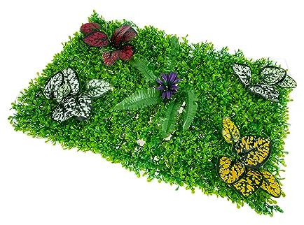 Alipis Künstliche Pflanzenwand Deko Simulierte Gras Paneele Für Sichtschutz Und Gartendekoration Pflegeleichte Grüne Wandgestaltung Für Garten Balkon Und Events