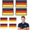 8 Stücke Klett Patch Deutschland Patch Deutschland Flaggen Patch Gestickt Abzeichen Mit Klett Deutsch Applikationen Deutschland Klett für Kleidung Taschen Rucksack Uniform Weste