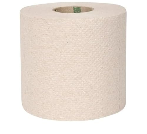 Jantex Green 100% Recycled 3-Ply Toilet Roll, 260 Sheets, Pack of 36 | Sustainably sourced and FSC certified, offering high absorbency and softness for busy professional washrooms.