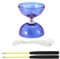 Lotvic Diabolo Freizeitsport Jonglier-Set mit Licht, Freiläufer mit Kugellager, Diabolo Jonglierset, Jonglier-Set mit Handsticks aus Aluminium und Ersatzschnur, Geschenk für Kinder & Anfänger (purple)