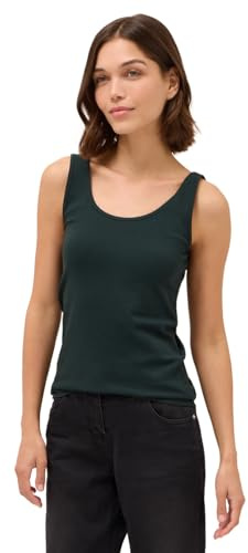 Cecil Basic Top in Unifarbe Ink Green XL