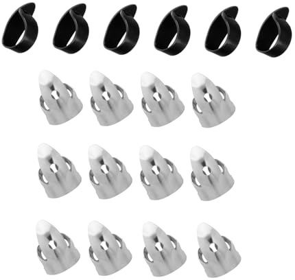 BESPORTBLE Banjo-fingerpicks-set Aus Zinklegierung Einstellbare Bass-fingerpicks Für Gitarren Langlebige
