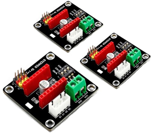Schrittmotortreiber, 3 Stück, Erweiterungskarte DRV8825/A4988 | Steuermodul für 3D-Drucker, kleine Größe, stabiles Modul,für 3D-Drucker und Basteln