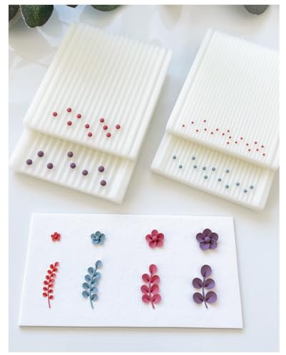 Keoker 4 Sizes Polymer Clay Bead Roller, Polymer Clay Bead Maker, Bead Molds for Clay, Polymer Clay Tool