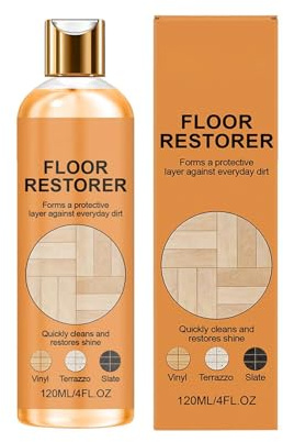 5 Stück Bodenrestaurierer - 5x120ml Sofort Glanz & Schutz für Laminat, Parkett & Vinyl, Profis Bodenpflege zur Versiegelung von Hartböden, Pflegemittel gegen Kratzer & Schmutz