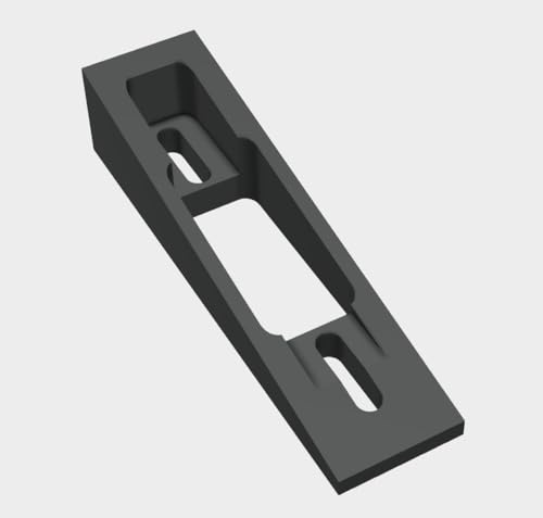 PaulEKey Mount for Eufy 1080P Up/Down Wedge for 2K Battery Wired Video Doorbell - 10-Degree Adjustable Bracket