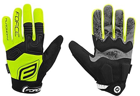 FORCE MTB AUTONOMY rękawiczki rowerowe fluorowe r.M 905689-M