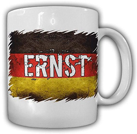 Tasse Ernst Name Becher Eigentum Fahne Land Deutschland #22172