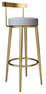 Barstuhl Barhocker Mit Lehne,Edelstahl Barhocker Höhenverstellbar,küchen Werkstatthocker,bartisch Mit Barhocker (Color : Bar stools Set of 2 White)