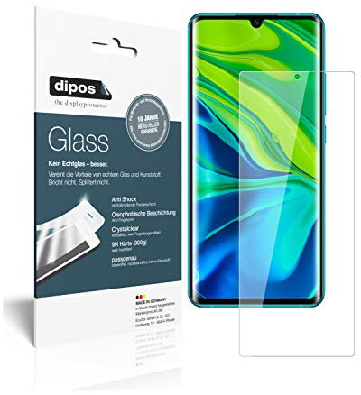 dipos I Protector de Pantalla Compatible con Xiaomi Mi Note 10 Pro Vidrio Flexible Cristal Proteccion 9H