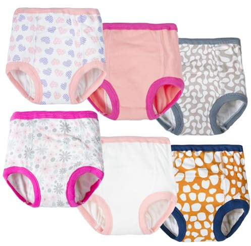 Joyo roy Training Pants For Baby Girl 2 Years 6pack Reusable Training Pants Cloth Nappies Potty Training Pants Girls Pants Potty Training Pants 2-3 Years Training Underwear For Girls Nappy Pants