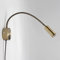 ACMHNC Leselampe Wand, LED Wandleuchte Bett mit Stecker & Schalter, 360 ° Schwanenhals Lampe für Schlafzimmer/Bett, Nachttischlampe Wand Bettlampe In Bronze, Flimmerfreies Licht