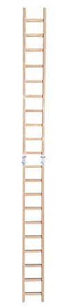 Hailo - Echelle Plate de Toit en Bois pour Couvreur 5m Hailo Safety Roof