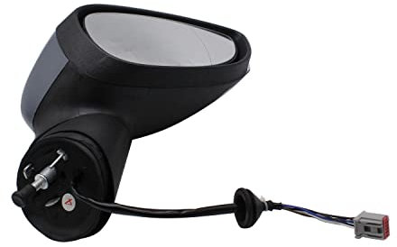 1 specchietto retrovisore elettrico per portiera con innesco per specchietto retrovisore destro, lato conducente, compatibile con Ford Fiesta Mk7 2008-2012