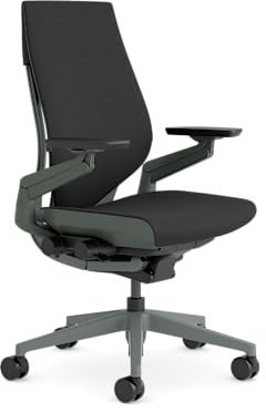 Steelcase Gesture Ergonomic Office Chair With 360° Armrests And 3D Live Back Lumbar Support Black, 66 x 62.5 x 104