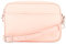 Lacoste Damen Umhängetasche Crossover Bag,Lederimitat (100% PU),25x17x6cm, Cross-Body Handtasche,ROSA (L38),Einheitsgröße (One Size)