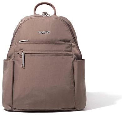 Baggallini Securtex® - Mochila antirrobo de viaje de 10 x 13 pulgadas, de nailon resistente a las roturas con RFID, Portobello, Talla única