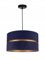 FKL DESIGN Home Deco – Pendelleuchte Esstisch – Hängeleuchten & Pendelleuchten – Deckenlampe Hängend – Lampenschirm Hängelampe- Esszimmerlampe - Wohnzimmer - Küchenlampe - (Dunkelblau), TAD34