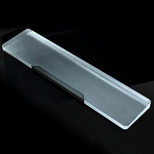 DucKey Metall + Acryl Transparente Ergonomische Tastatur Handgelenkauflage, Für Mechanische Tastatur (Color : Black, Size : 60%)