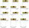 flaschenbauer.de - 12er Set Marmeladengläser 275ml TO 66 Deep, Premium Einmachgläser mit Goldenen Deckel, Vielseitig für Konservierung, Marmelade, Einkochen & Aufbewahrung, 66mm Schraubmündung